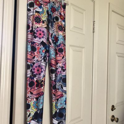 Womens blackmilk Dia De Los Muertos Day Dead Legging pants Nwot Small black milk